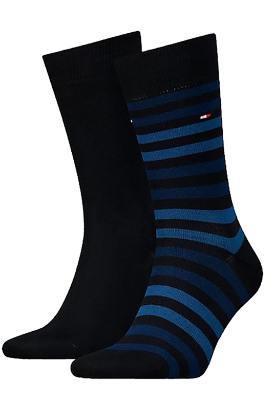Tommy Hilfiger ανδρικές κάλτσες Duo Stripe Sock 2P (Συσκ. με 2 ζεύγη)-472001001-322