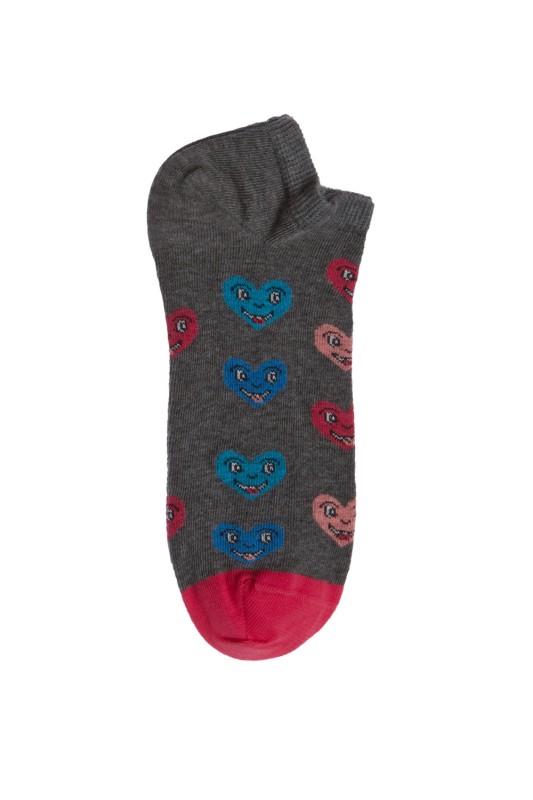 MeWe Γυναικείες κοντές κάλτσες "Hearts" One Size-1-0817