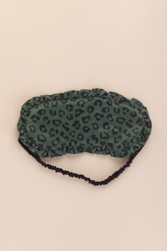 Noidìnotte γυναικεία σατέν μάσκα ύπνου με λάστιχο ''Leopard''-TR1047a
