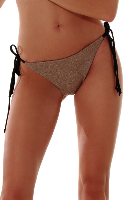 Bluepoint Γυναικείο μαγιό bikini bottom σλιπ "African Ovation Gold" δετό-24065020-40