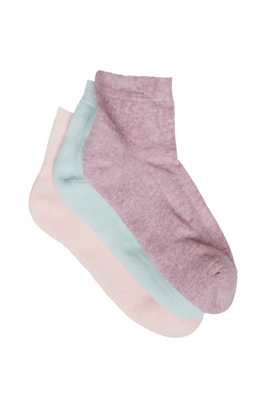MeWe Γυναικείες κοντές κάλτσες (3 τμχ.) One Size-1-3500a
