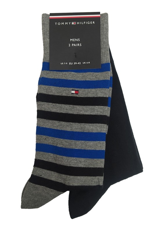 Tommy Hilfiger ανδρικές κάλτσες Duo Stripe Sock 2P (Συσκ. με 2 ζεύγη)-472001001-055