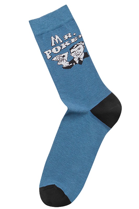 Mewe ανδρικές κάλτσες με σχέδιο ''Mr. Poker''-2-1708g