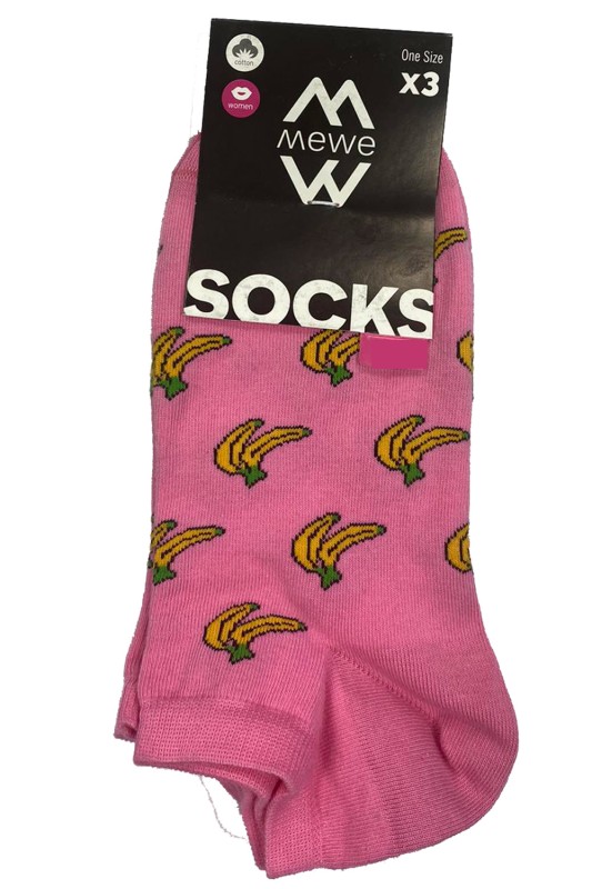 Mewe Γυναικείες κάλτσες κοφτές One Size (3pack)-MWS1406