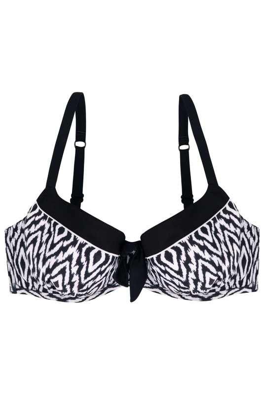 DORINA Bikini Top "Mahonda" με μοτίβο και μπανέλα (E,F Cup)- D00882M-V54