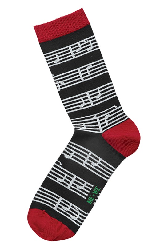  Mewe γυναικείες κάλτσες με σχέδιο ''Music''-1-0100f