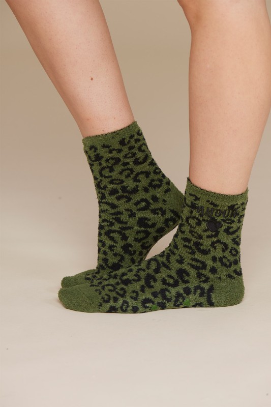 Noidìnotte γυναικείες αντιολισθητικές κάλτσες 'Amour' με animal print-TR1014f