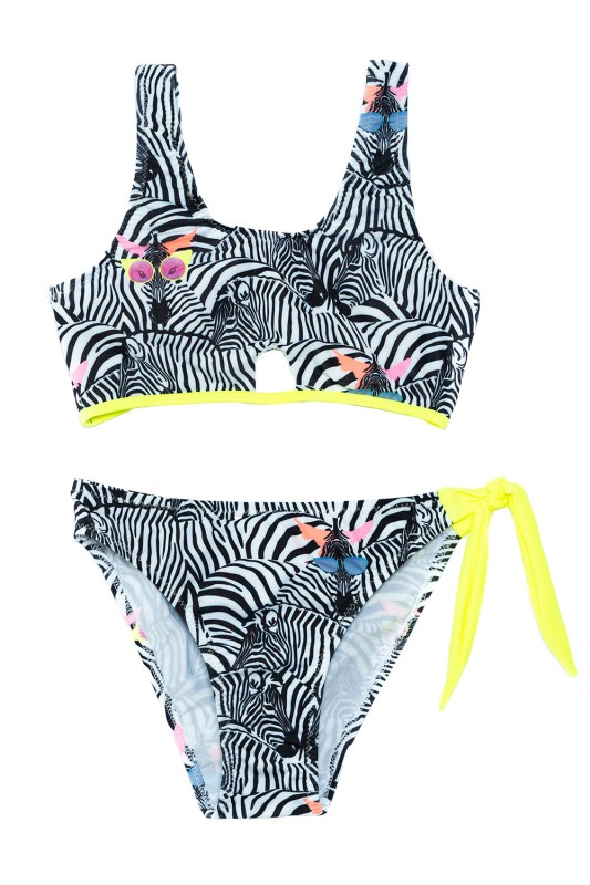 Tortue Μαγιό σετ bikini "Zebra" για κορίτσια (6-16 ετών) - 109-128