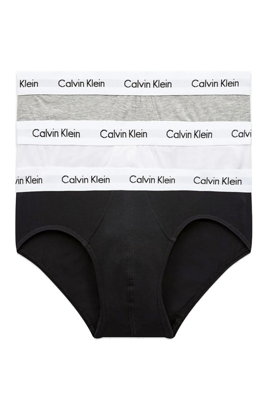 Calvin Klein Βαμβακερά σλιπάκια Cotton Stretch (3 τεμάχια)-U2661G-998