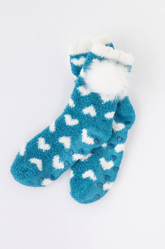 Noidìnotte γυναικείες αντιολισθητικές κάλτσες με γουνάκι-TR664-404
