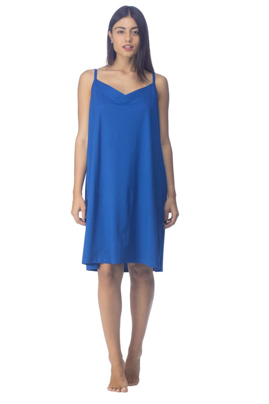 Zaboo Γυναικείο καλοκαιρινό φόρεμα Viscose με λεπτή τιράντα (Plus Size 1XL-6XL)-ZB1096