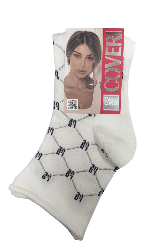 Enrico Coveri Γυναικείες χειμερινές κάλτσες με σχέδια Life-10ASSc