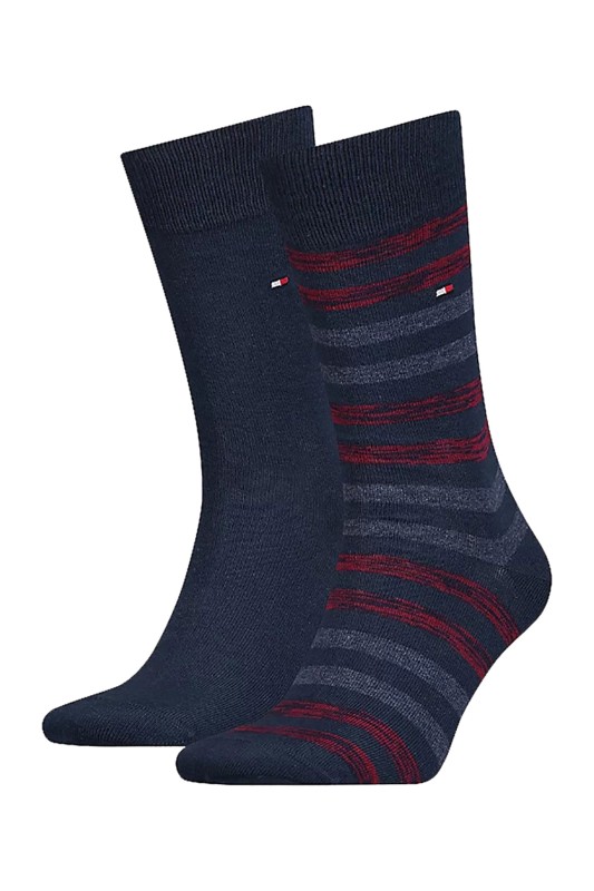 Tommy Hilfiger ανδρικές κάλτσες TH men duo stripe sock 2P (Συσκ. με 2 ζεύγη)-472001001-047