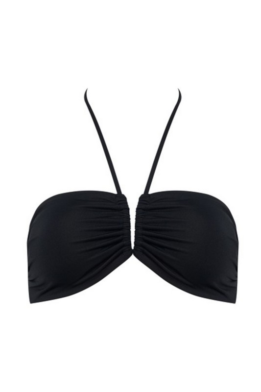Blu4u γυναικείο μαγιό bikini top strapless με σούρα και επένδυση 'Fashion Solids'-23366095-02