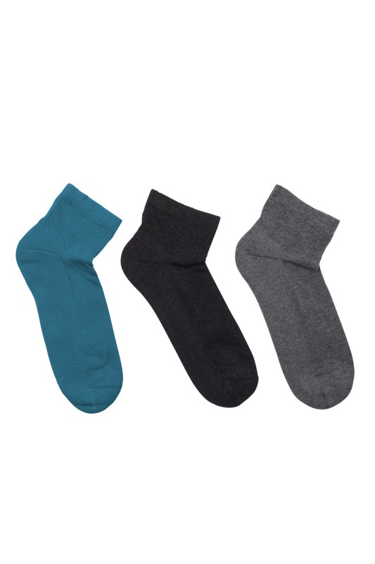 Mewe γυναικείες κοντές αθλητικές κάλτσες με πετσετέ πέλμα (Συσκ. 3 ζεύγη)-1-3500-2