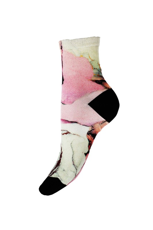 Walk 3sixty γυναικείες κάλτσες Bamboo με πολύχρωμο σχέδιο - S600-1