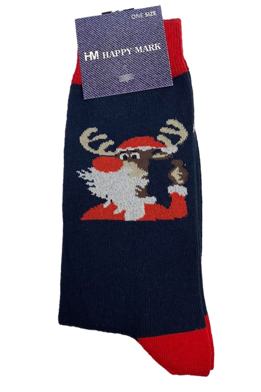 Γυναικείες κάλτσες χριστουγεννιάτικες 'Reindeer''-HM1829