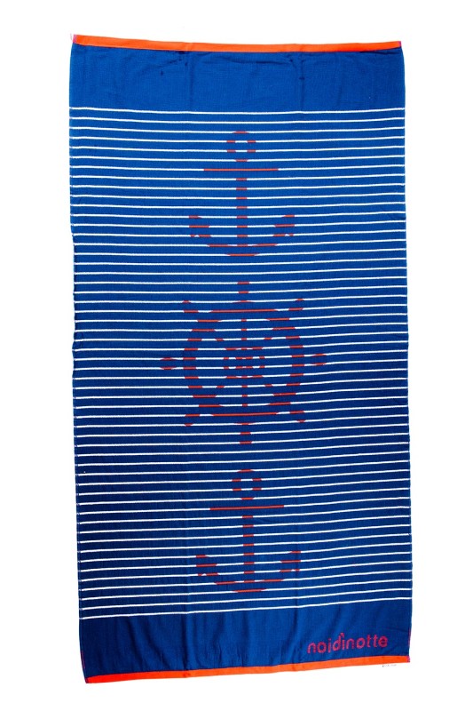 Noidinotte Βαμβακερή πετσέτα θαλάσσης "Boat" 90x170CM-AE0377