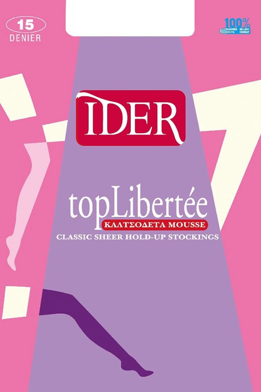 Ider Καλτσοδέτα με φτέρνα Top Libertée Mousse 15denier-1301