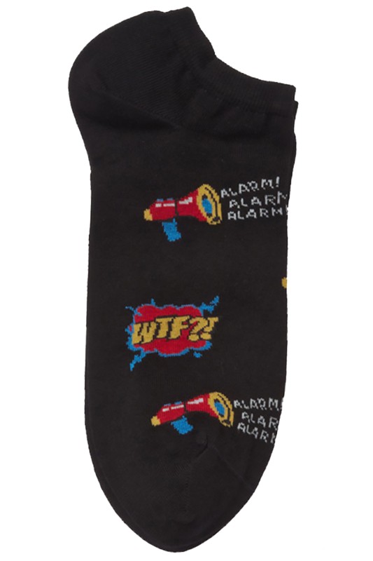 Mewe Ανδρικές κάλτσες κοφτές "WTF??"-2-1710b