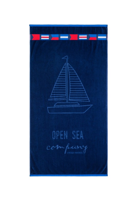 Noidinotte Πετσέτα θαλάσσης "Open Sea Company" (90X170 CM)- AE355
