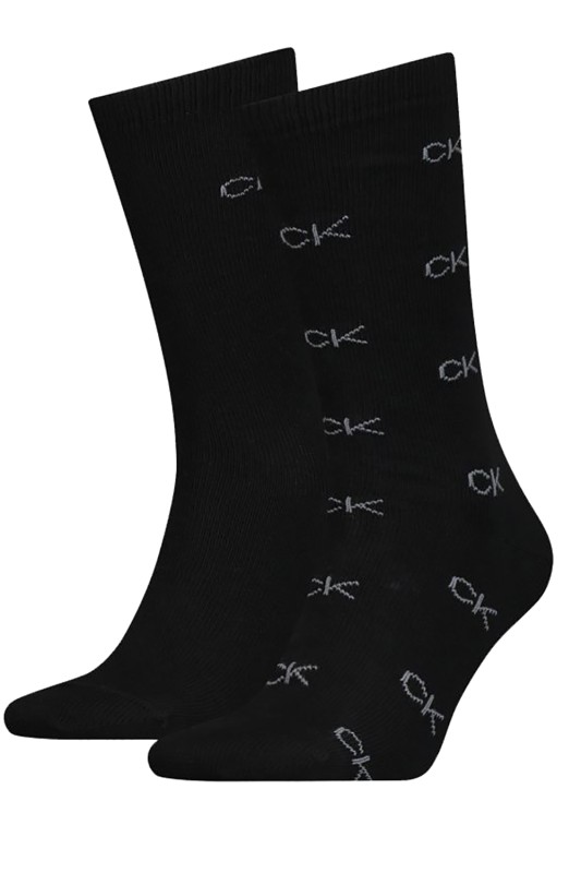 Calvin Klein ανδρικές κάλτσες CK men sock 2p all over (Συσκ. με 2 ζεύγη)-701219843-001