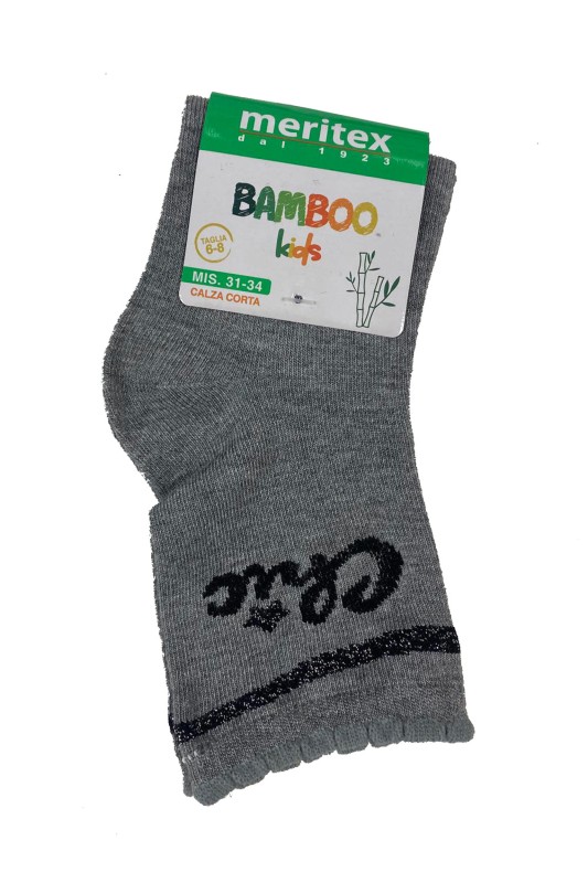 Meritex Bamboo Παιδικές κοντές κάλτσες για κορίτσια "Chic"-4217a