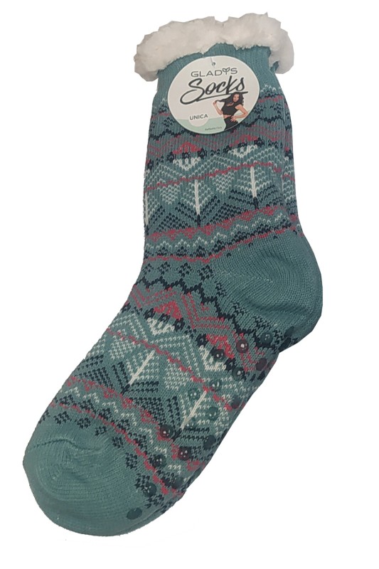 Glady's Γυναικείες χειμερινές αντιολισθητικές κάλτσες με εσωτερικό γουνάκι-SD0767h