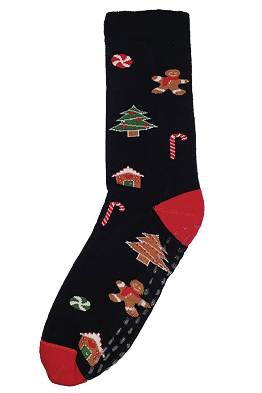 Mewe Ho Ho Ho Γυναικείες χριστουγεννιάτικες αντιολισθητικές κάλτσες "Christmas"-1-0615b