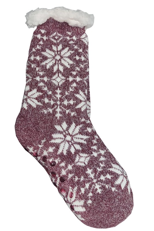 Glady's Γυναικείες χειμερινές αντιολισθητικές κάλτσες με εσωτερικό γουνάκι-SD0747b