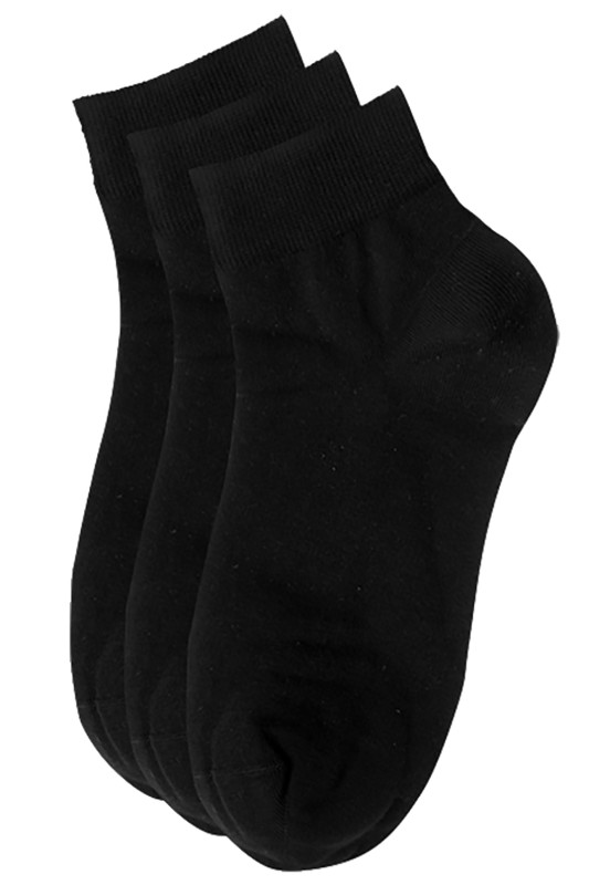 Mewe γυναικείες κοντές κάλτσες μονόχρωμες (Συσκ. 3 ζεύγη.)-1-3501