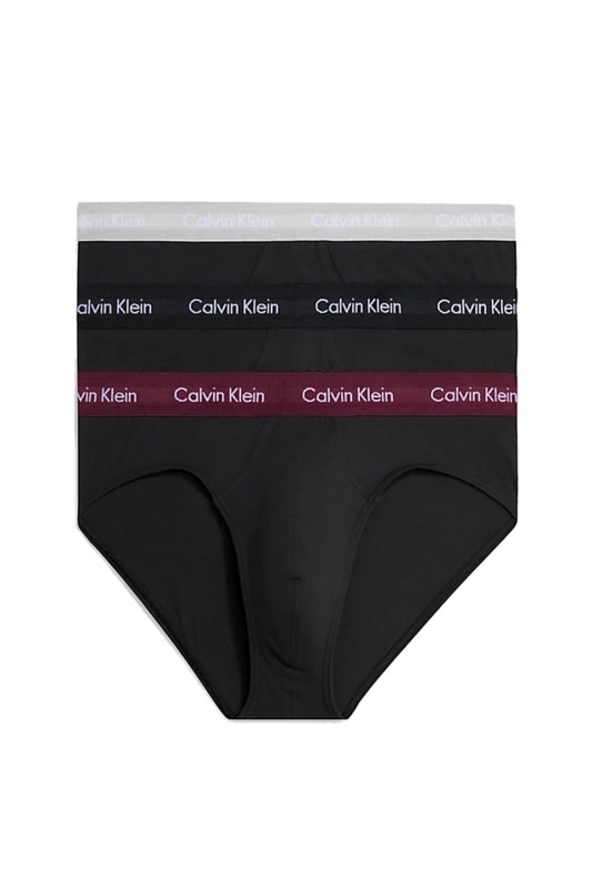 Calvin Klein ανδρικά σλιπ Cotton Stretch Hip Briefs (Συσκ. 3 τμχ.)-U2661G-H54