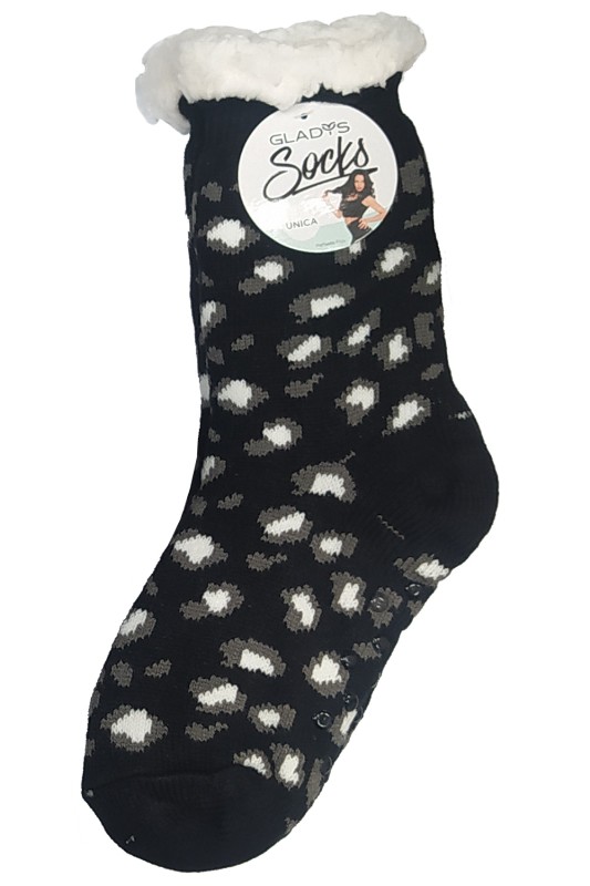 Glady's γυναικείες αντιολισθητικές κάλτσες με εσωτερικό γουνάκι-SD0766-c