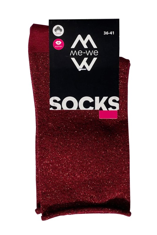 Mewe γυναικείες χειμερινές κάλτσες Lurex-1-5001