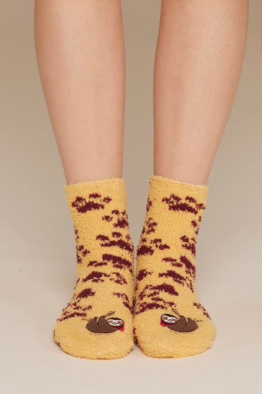 Noidìnotte Γυναικείες μαλακές αντιολισθητικές κάλτσες "Sluggard"-TR1013a