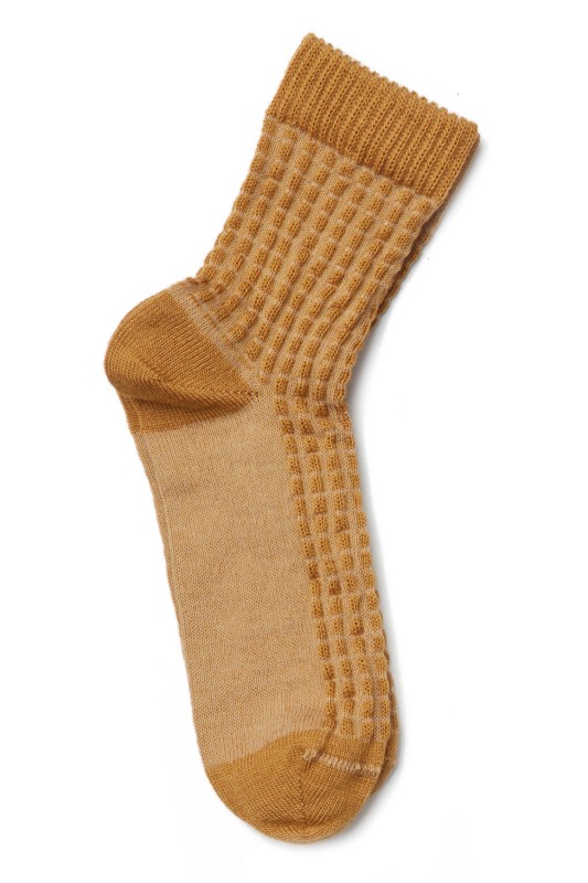 Mewe χειμερινή γυναικεία κάλτσα μάλλινη με πλέξη-1-4007