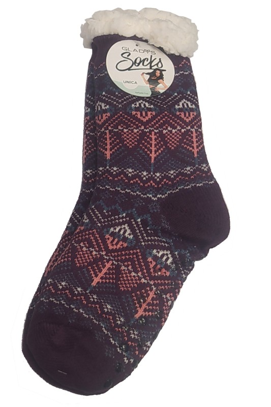 Glady's Γυναικείες χειμερινές αντιολισθητικές κάλτσες με εσωτερικό γουνάκι-SD0767f