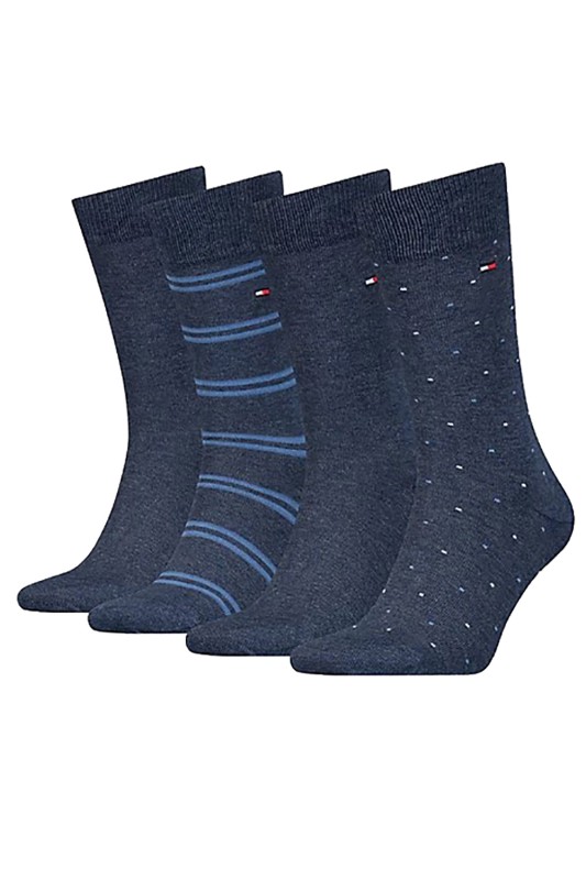 Tommy Hilfiger ανδρικές κάλτσες σε ειδική συσκευασία δώρου (Συσκ. 4 ζεύγη)-701224441-003