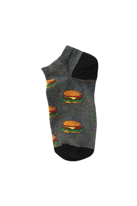 MeWe Ανδρικές κοντές κάλτσες "Burgers"-2-1706a