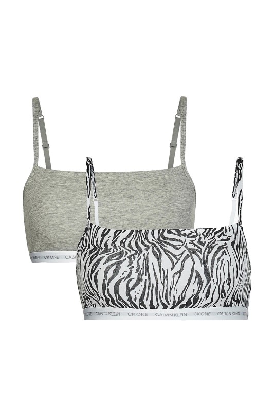 Calvin Klein One Unlined Bralettes (Συσκευασία 2 τεμαχίων)-QF6040E-8VD