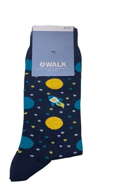 Walk ανδρικές κάλτσες με σχέδιο planets -W1064-17