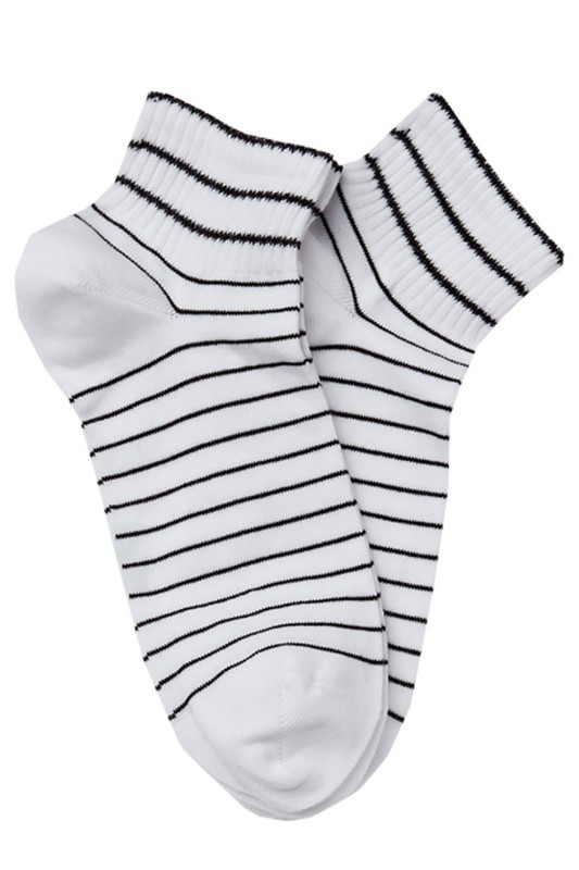 Mewe Γυναικείες κοντές κάλτσες "Stripes" (2 ζευγάρια)-1-1416d
