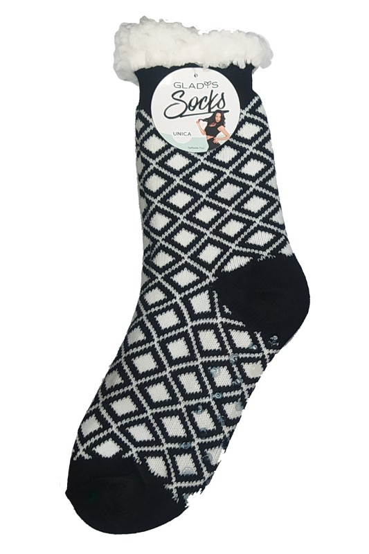Glady's γυναικείες αντιολισθητικές κάλτσες με εσωτερικό γουνάκι-SD0766-a