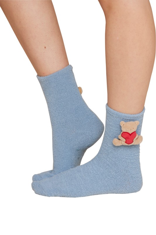 Noidìnotte γυναικείες μαλακές αντιολισθητικές κάλτσες με αρκουδάκι-TR1021a