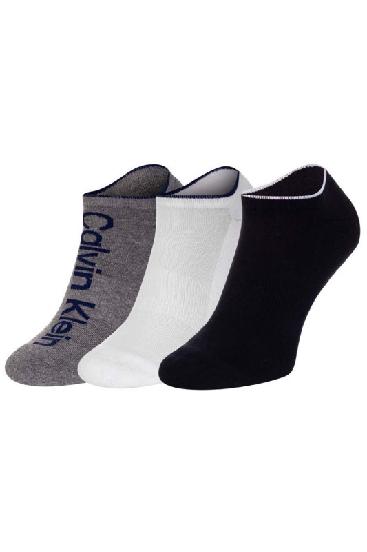 Calvin Klein Ανδρικές κοφτές κάλτσες Sneakers (3 ζεύγη)-701218724-003