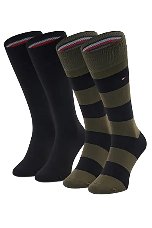 Tommy Hilfiger ανδρικές κάλτσες TH men Rugby sock 2P (Συσκ. με 2 ζεύγη)-342021001-087