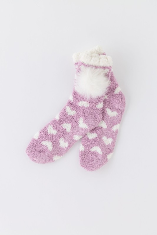 Noidìnotte γυναικείες αντιολισθητικές κάλτσες με γουνάκι-TR664-401