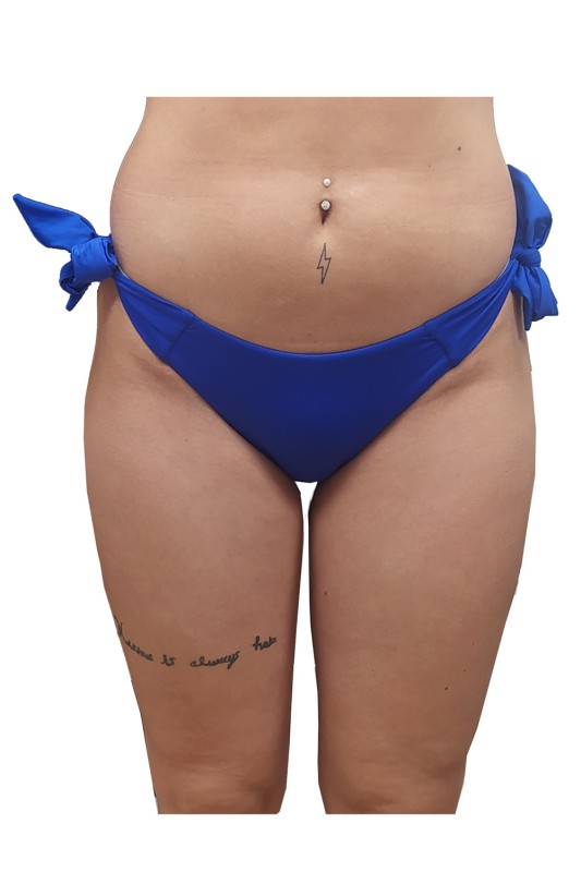 Bluepoint γυναικείο μαγιό bikini brazilian σλιπ μονόχρωμο δετό-22065087