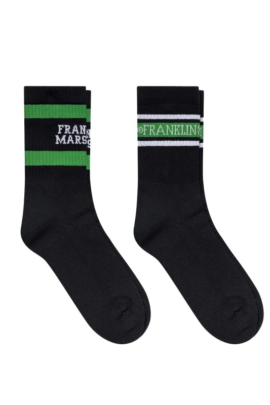 Franklin Marshall αντρικές κάλτσες tennis short socks half terry (Συσκ. με 2 ζεύγη)-C100867