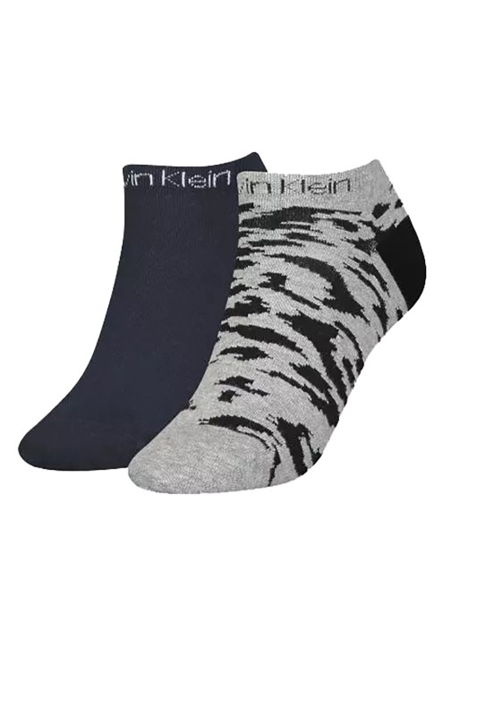 Calvin Klein γυναικείες κοντές κάλτσες (Συσκ. 2 ζεύγη)-701218778-004